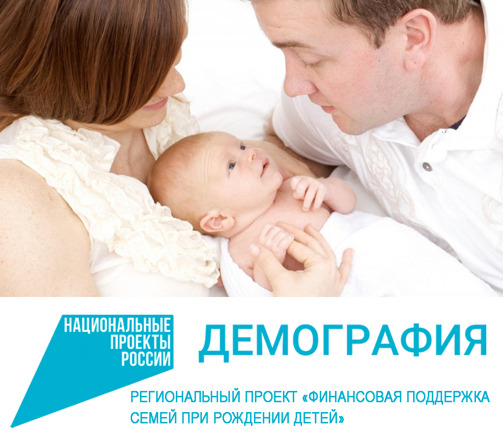 Реализация контрольных результатов в рамках финансовой поддержки семей при рождении детей..