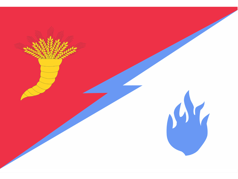 Флаг Изобильненского городского округа.