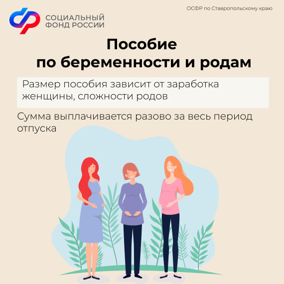3833 мам Ставрополья получили пособие по беременности и родам с начала 2023 года.